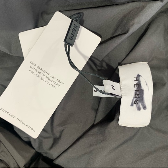 NWT Reiss Kai Puffer Double Zip Jacket In Grey - Picture 8 of 8